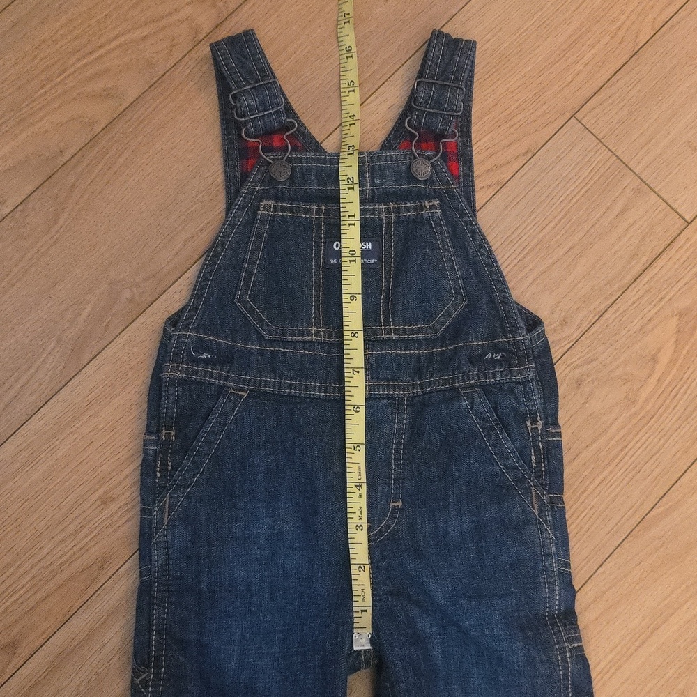 Oshkosh Bgosh Denim Overalls- 12 Months - Picture 13 of 14